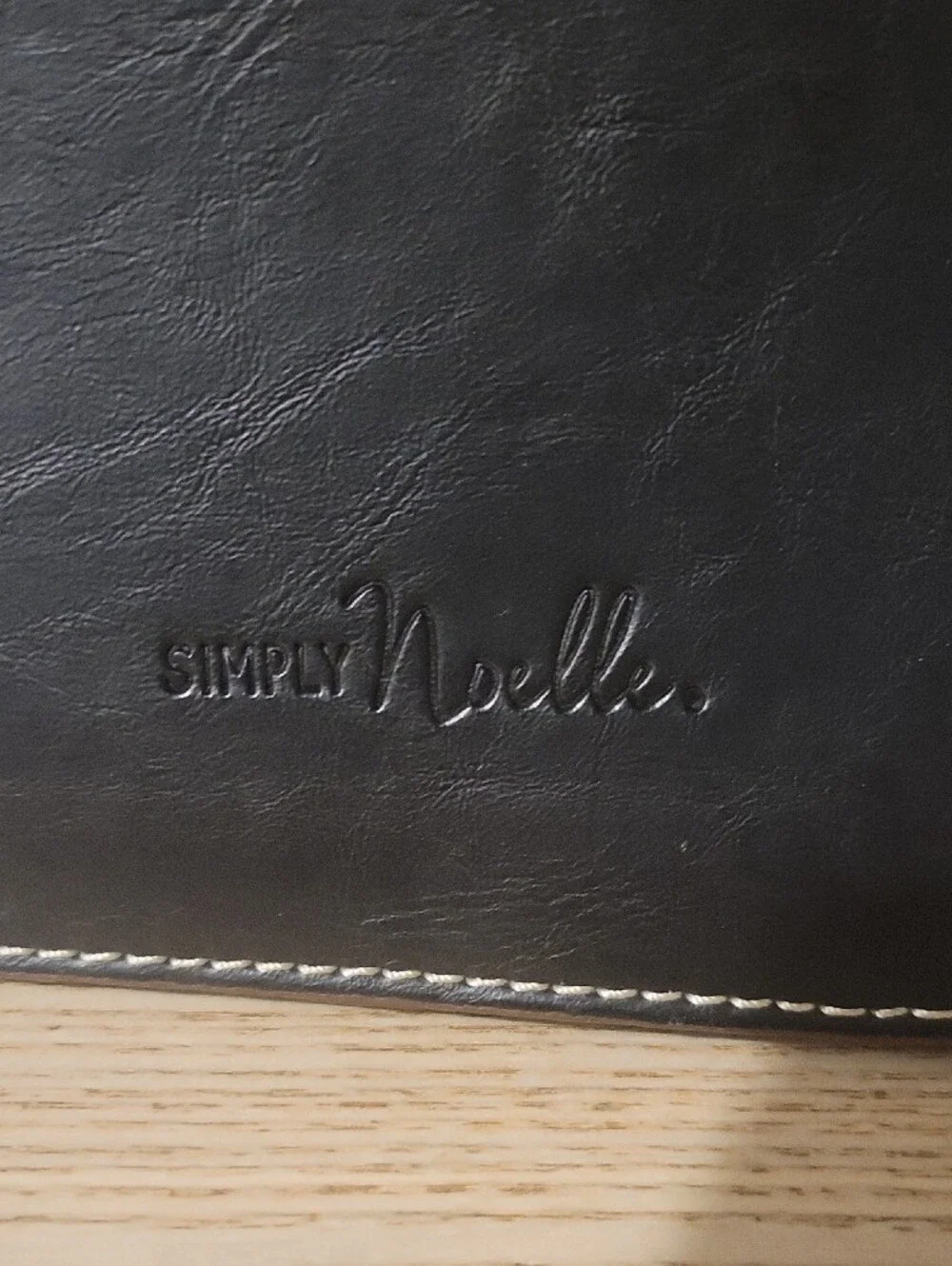 Simply Noelle Dark Brown Leather Messenger Crossbody